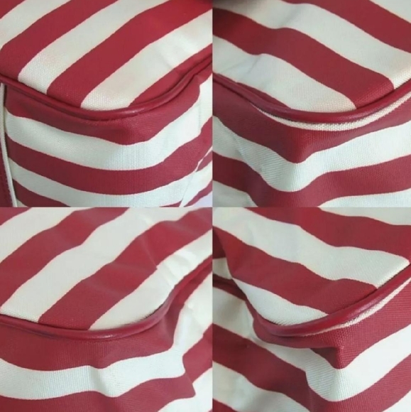 AUTHENTIC MOSCHINO BOSTON BAG CANVAS/LEATHER - Picture 9 of 12